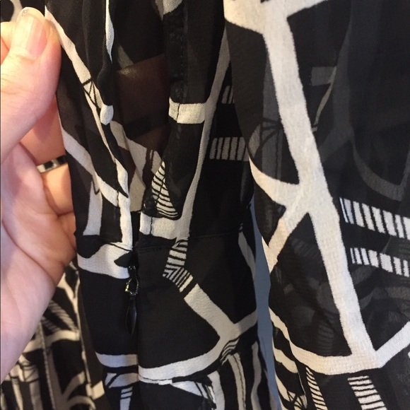 Anthropologie Black white maxi dress - Picture 5 of 7